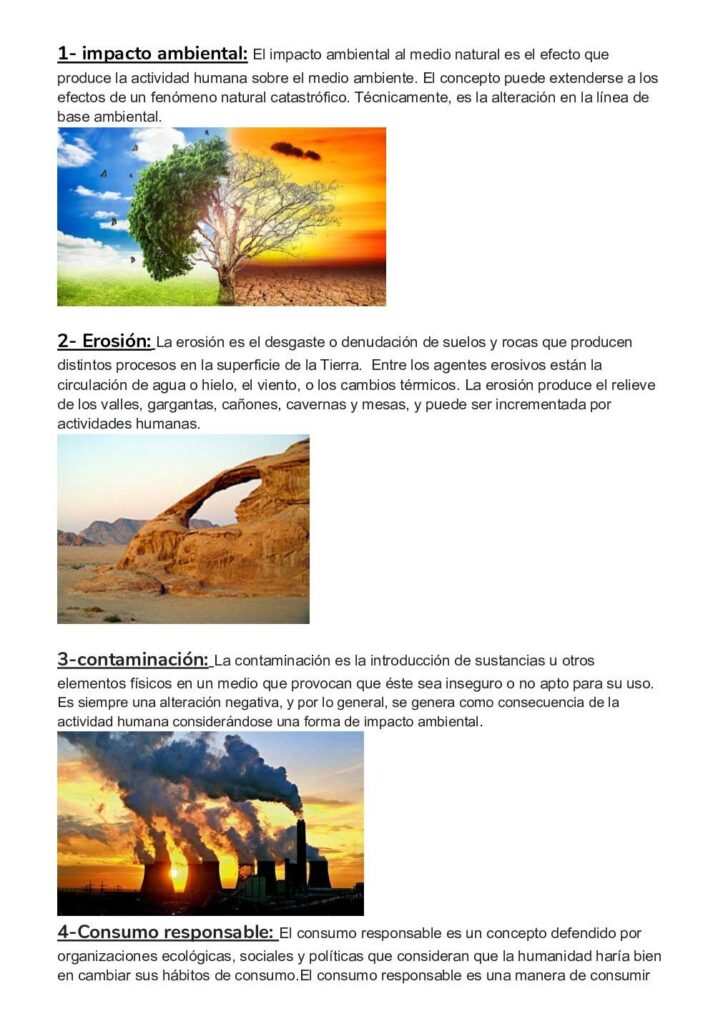 Consecuencias de la actividad humana: Impacto en el medio ambiente ...